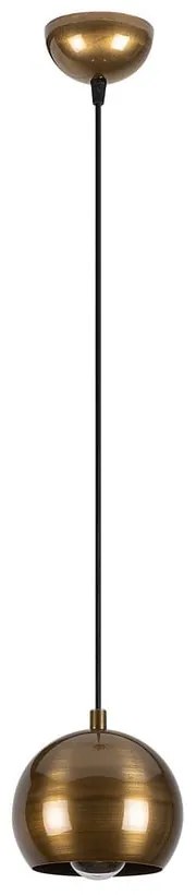 Závesné svietidlo v zlatej farbe s kovovým tienidlom ø 30 cm Berceste – Opviq lights