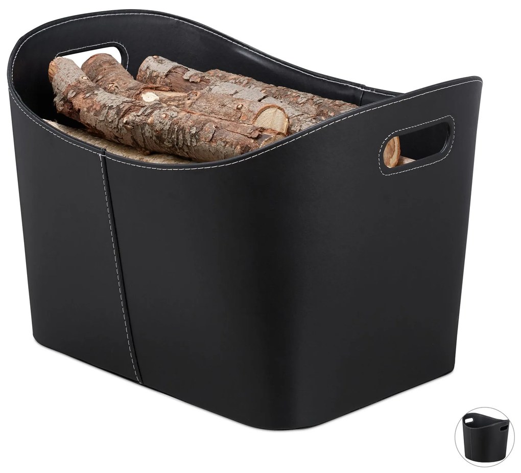 Košík na palivové drevo XL RD8790 – veľký kovový koš ku krbu