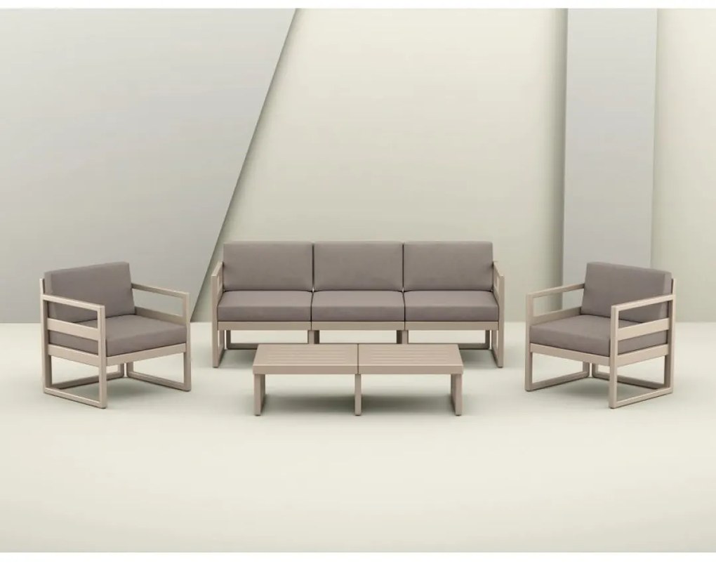 MYKONOS XL záhradný set taupe