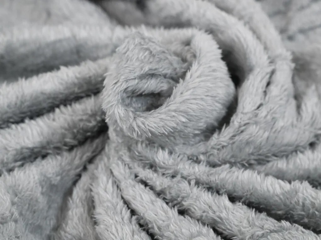 Plyšový SLONÍK s detskou dekou vo vnútri, sivý