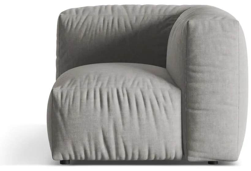 Svetlosivý modul pohovky (variabilný) Martina – Micadoni Home