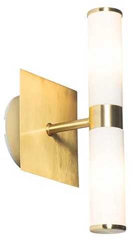 Moderné nástenné svietidlo zlaté IP44 2-svetlo - Vaňa