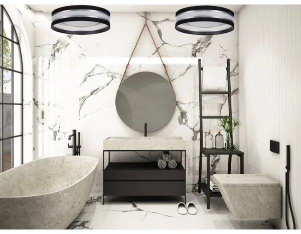 LED Stmievateľné stropné svietidlo SMART CORAL LED/24W/230V Wi-Fi Tuya čierna + DO