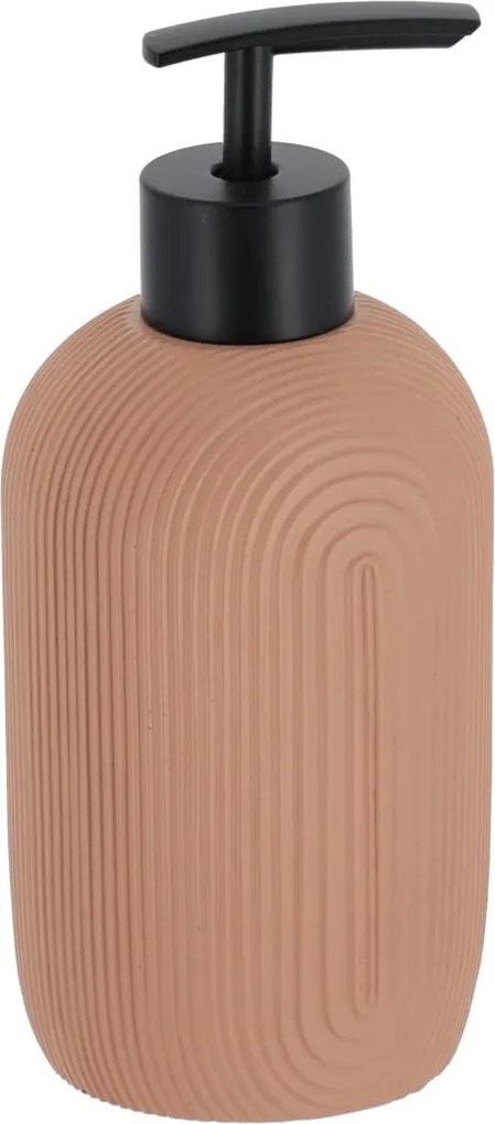 Dávkovač mydla Elya, púdrová/s čiernymi prvkami, 400 ml