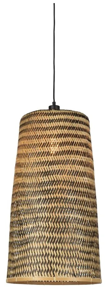 Závesné bambusové svietidlo Good&Mojo Kalimantan, ⌀ 37 cm