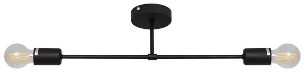 Prisadený luster CAMBRIDGE 2xE27/15W/230V čierna