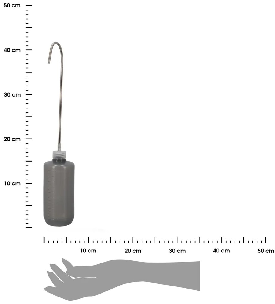 Kanva na polievanie Mini, 0,5 l, sivá