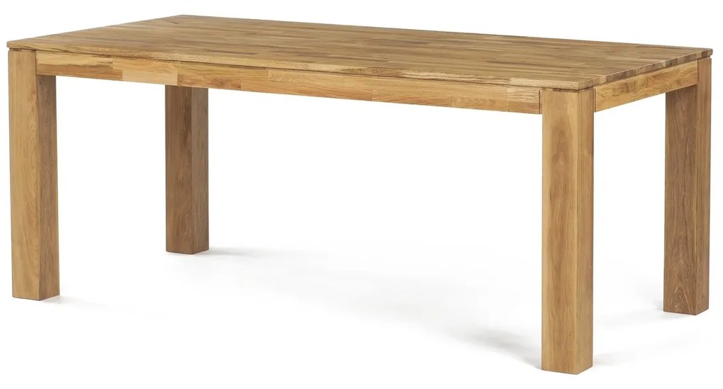 Jedálenský stôl 180 x 90 cm, dub, XXL