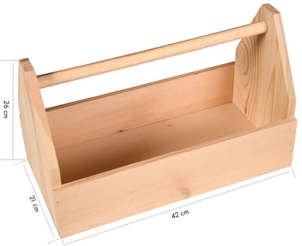 Kesper 69576 Box na náradie borovica 42 x 21 x 26 cm