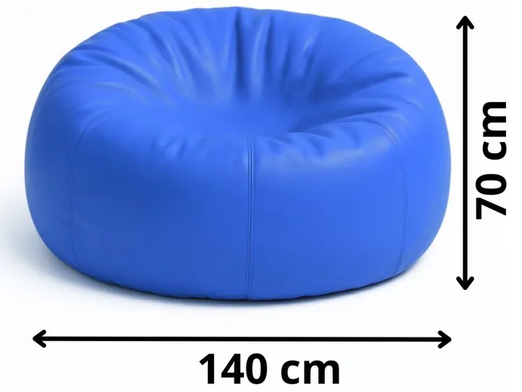 Sedací vak guľa modrá EMI