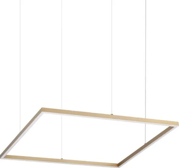 Ideal Lux - LED závesný luster na lanku ORACLE SLIM LED/44W/230V CRI 90 70x70 cm zlatý