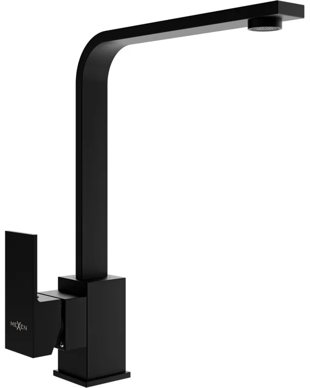 Mexen Rita, stojanková drezová batéria, čierna matná, 670300-70