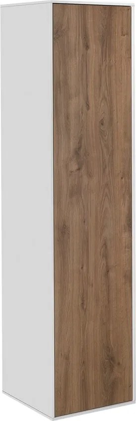 Aqualine Aqualine, ZANYA vysoká skrinka 35x140x30cm, biela mat/dub emporio, ZA140