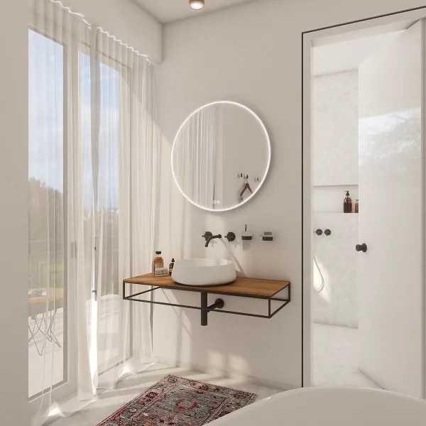 NIMCO ZP 26000RVX - LED Kúpeľňové podsvietené zrkadlo 3000-6500K pr. 60 cm IP44