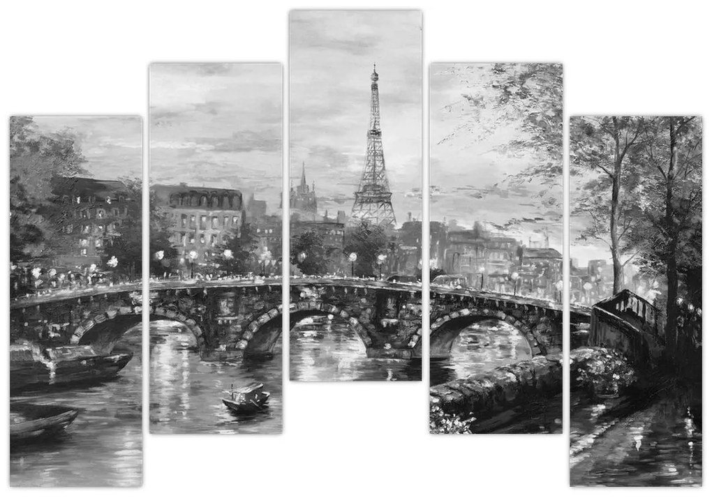 Obraz Paríža na stenu