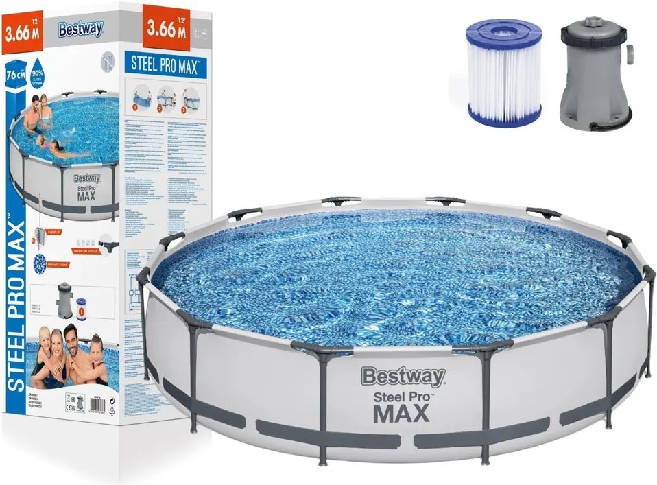 LEAN Rámový záhradný bazén 366 x 76 cm Bestway 56416