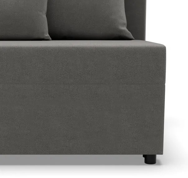 Rohová rozkladacia sedačka FERMO Kronos svetlosivá