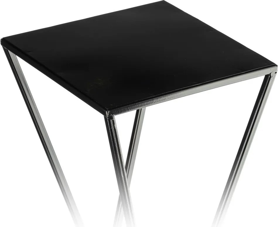 STOJAN NA KVETINÁČ LOFT3 40X24X24 CM ČIERNA