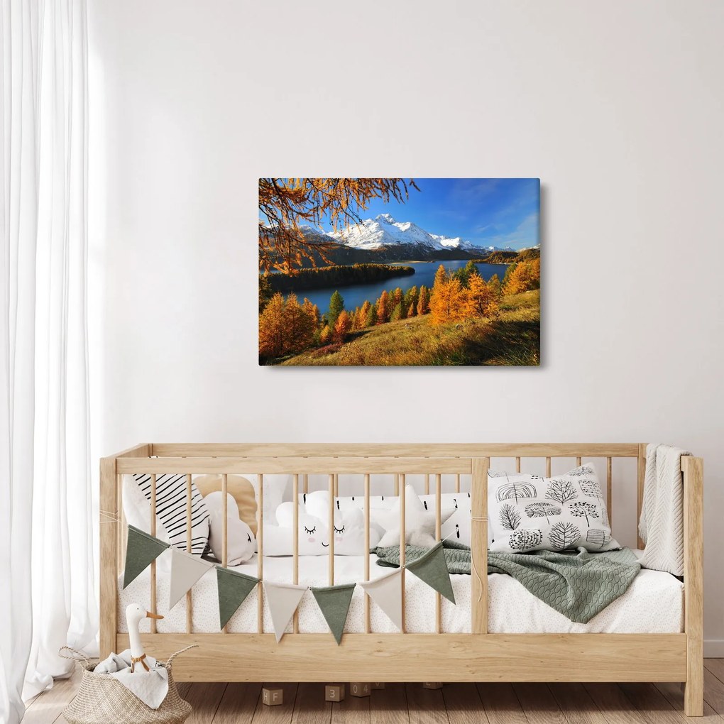 Obraz - Jeseň v Alpách (90x60 cm)