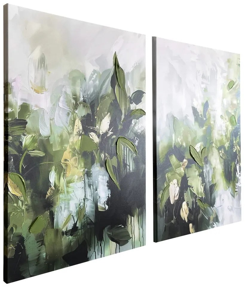 Obrazy s ručne maľovanými prvkami v súprave 2 ks 50x70 cm Myrtle – Styler