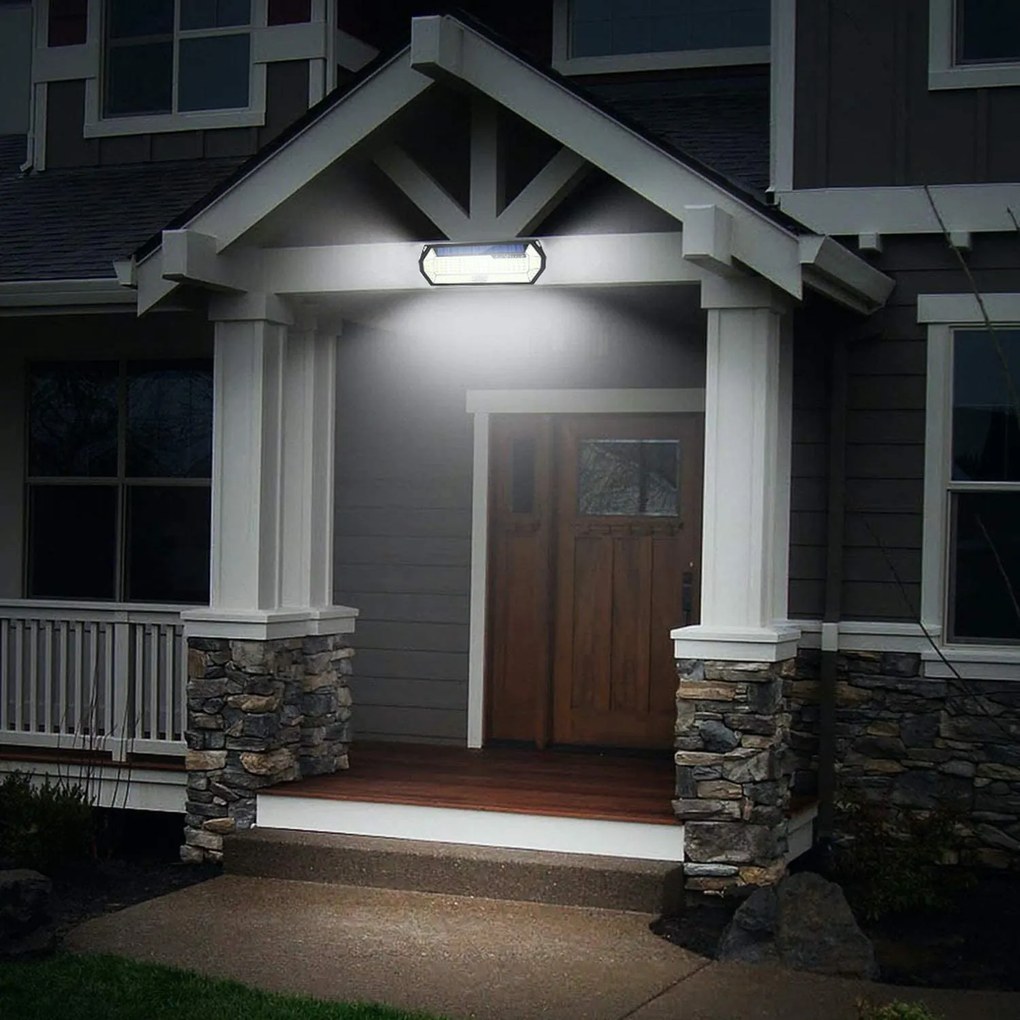 Bezdoteku LEDSolar 196 solárne vonkajšie svetlo svietidlo, 196 LED so senzorom, bezdrôtové, 4W, studená            farba