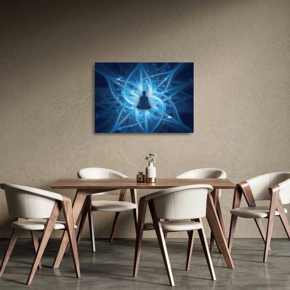 Sklenený obraz - Spirituálna energia (70x50 cm)