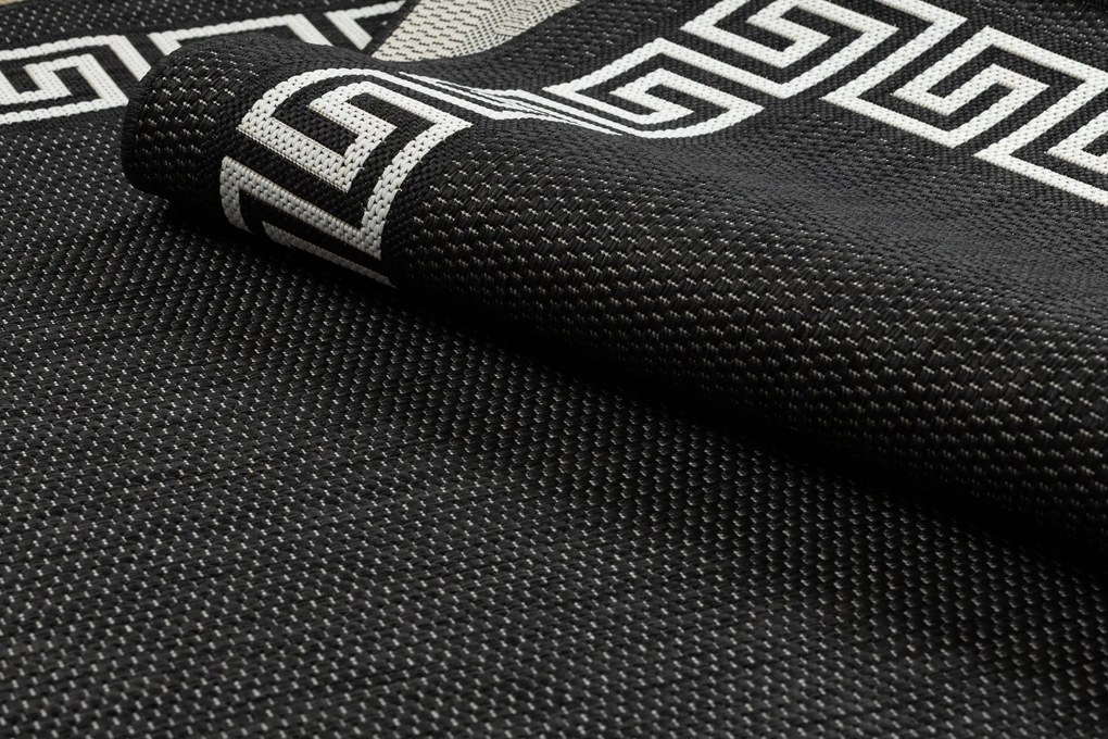 Koberec FLAT SISAL 49373690 Grécky čierno / krémový