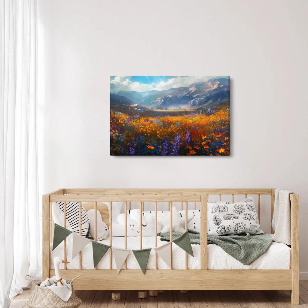 Obraz - Maľovaná horská krajina II. (90x60 cm)