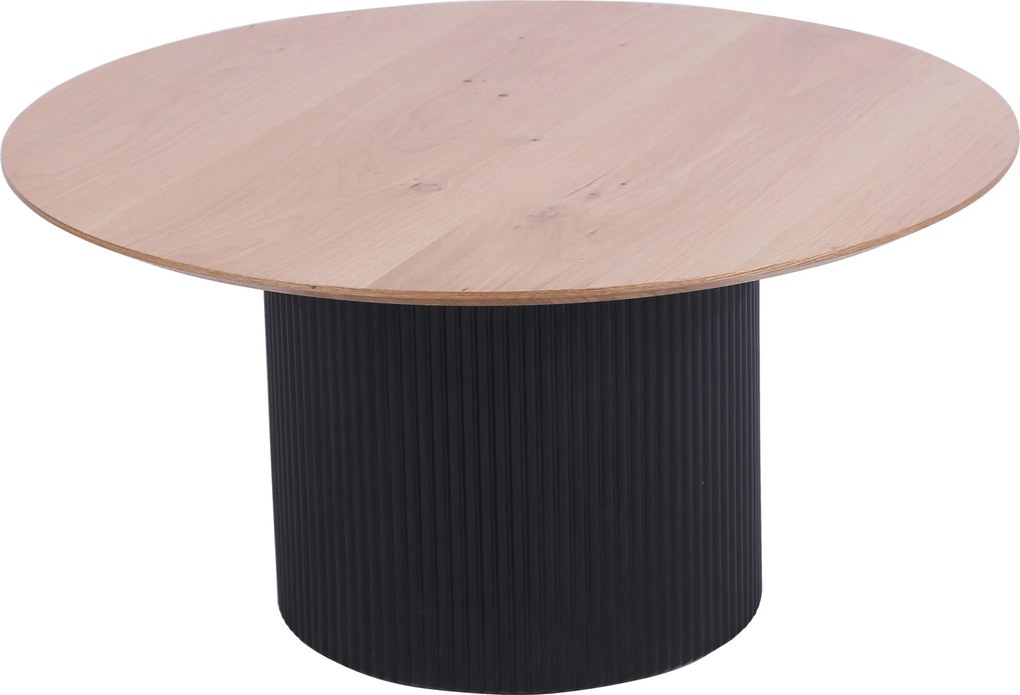 XXXLutz KONFERENČNÝ STOLÍK, čierna, farba duba, drevo, kompozitné drevo, 80/80/40 cm Stylife - Stolíky do obývačky - 000489014102