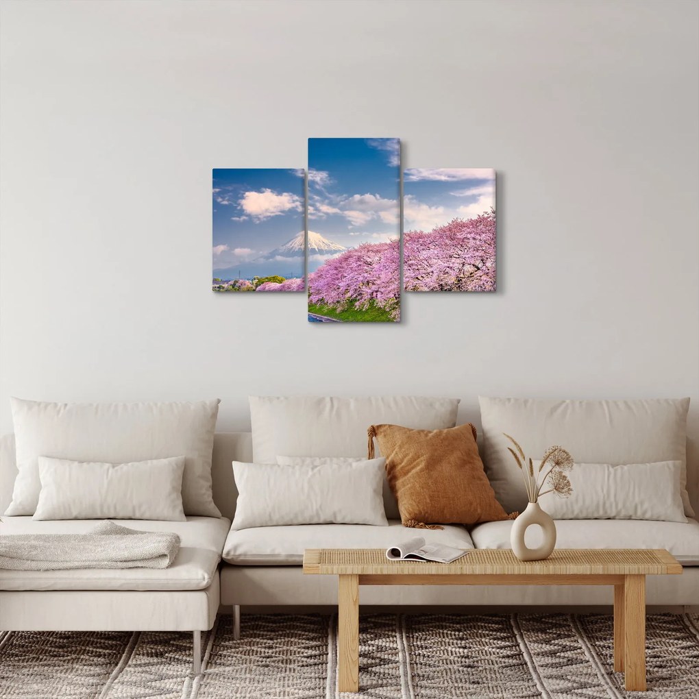 Obraz - Japonská jarná krajina (90x60 cm)