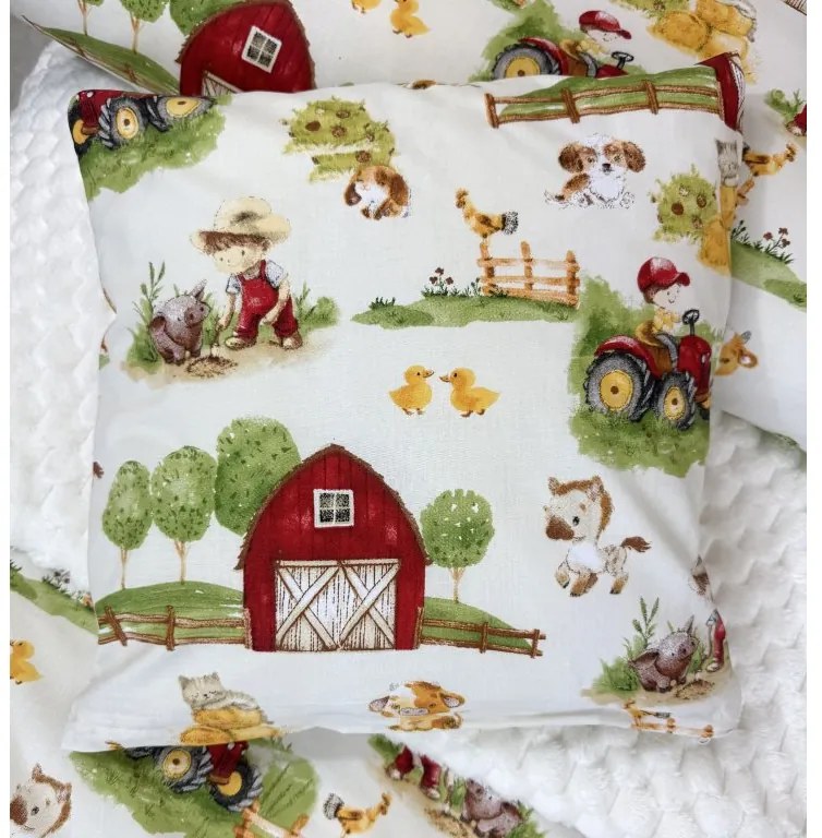 INTERMEDIC SK Farmárik – vankúšová obliečka 40x40 cm, 100% bavlna, zips