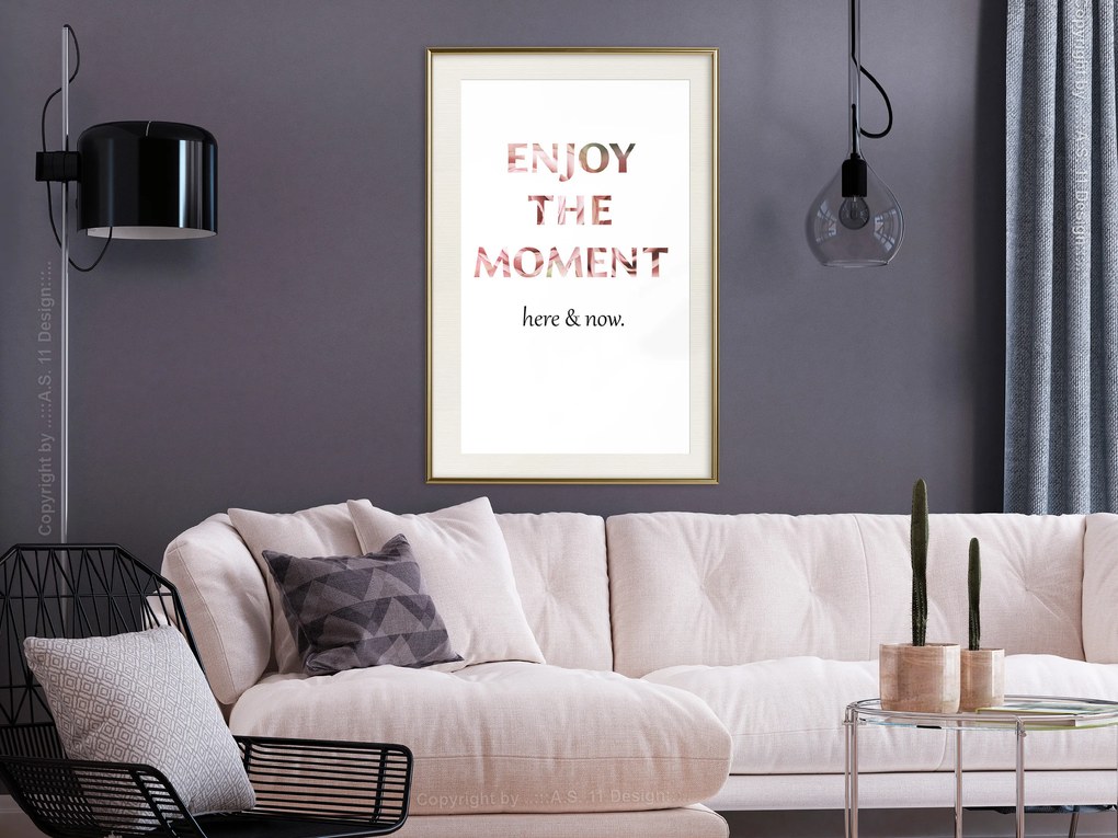 Artgeist Plagát - Enjoy the Moment [Poster] Veľkosť: 40x60, Verzia: Čierny rám s passe-partout