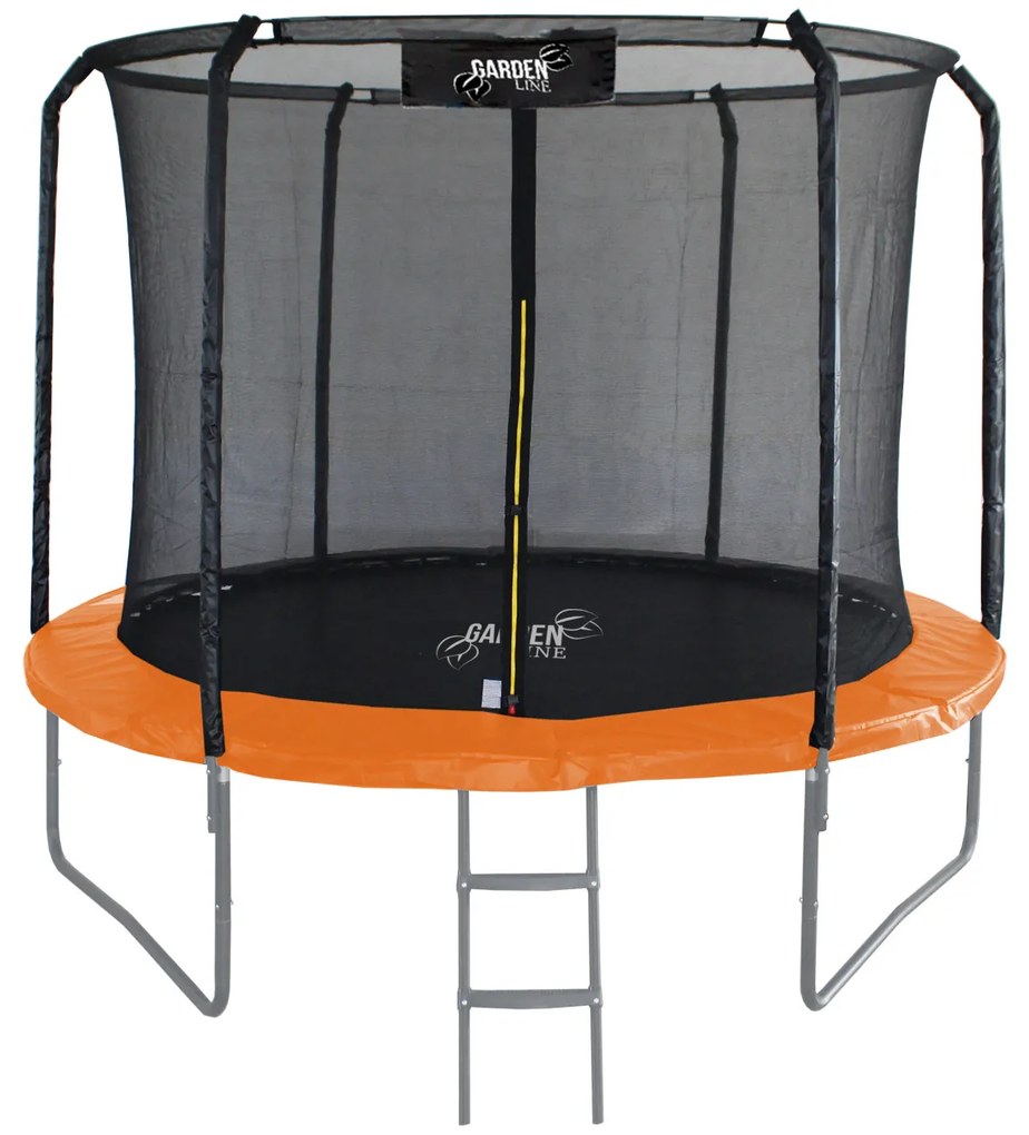 Trampolína s vnútornou sieťou 252 cm Gardenline PRO - oranžová