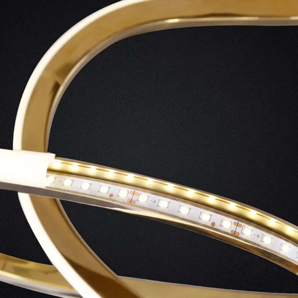 Toolight Toolight, LED stropné svietidlo 60W APP1054-CP, zlatá, OSW-08882