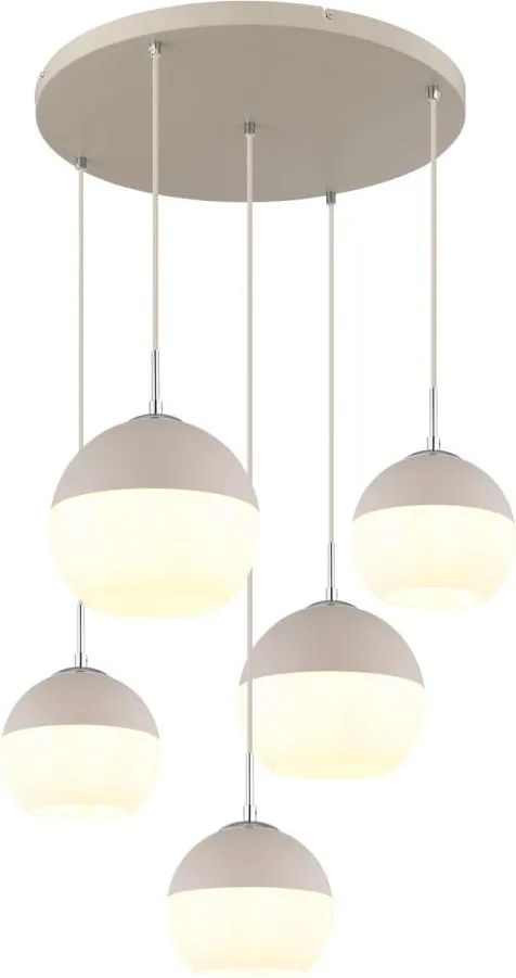 Globo 15999-5HR - Závesný luster na lankách RAGUSA 5xE27/60W/230V