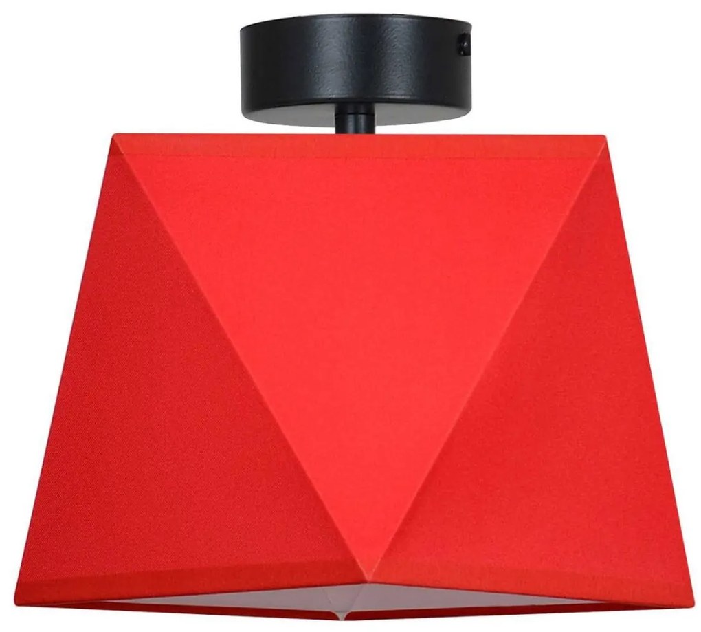 Stropné svietidlo Diamond, 1x textilné tienidlo (výber zo 4 farieb), (výber z 2 farieb konštrukcie)