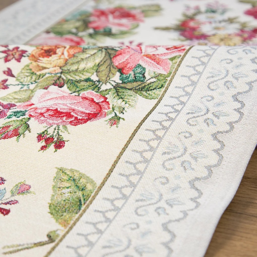 GOBELÍNOVÝ OBRUS SRE 100X100 CM VZOROVANÝ