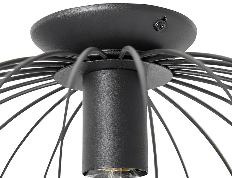 Priemyselné stropné svietidlo čierne - Margarita