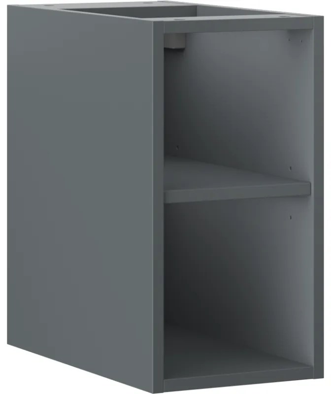 Mexen Box-A, otvorená skrinka s policou 25 cm, grafitová matná, 91AX2-0250-470-0-66