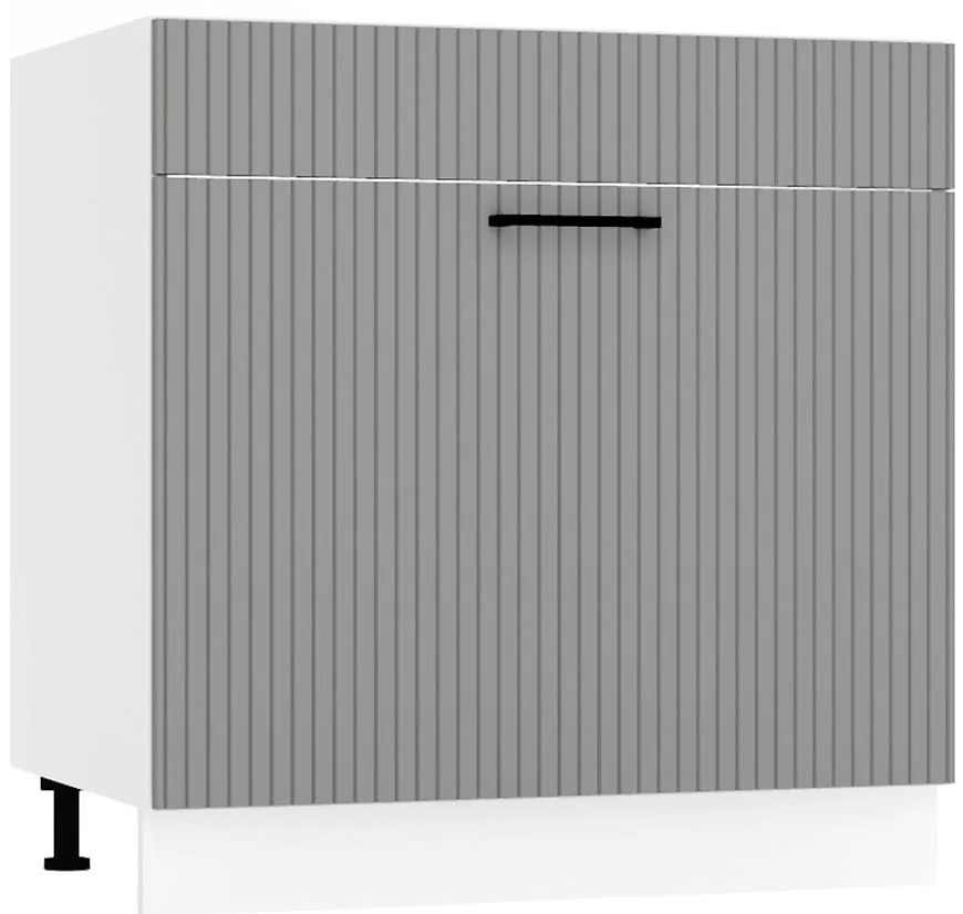 Skrinka do kuchyne  Kate d80zl s/1 zasl šedá mat