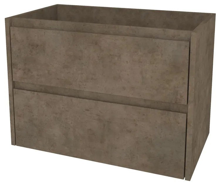 Mereo Opto, kúpeľňová skrinka 81 cm, Multidecor, Betón Chicago tmavosivý, MER-CN991SBCS2