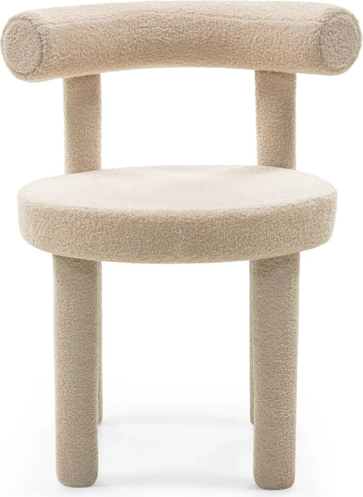 Jídelní židle PEDRO bouclé béžová
