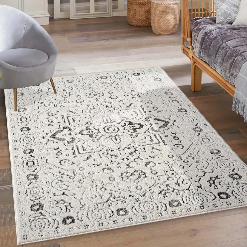 Dekorstudio Moderný koberec LOUNGE 0638 - sivý Rozmer koberca: 80x150cm