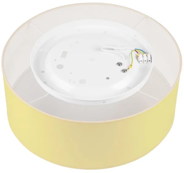 Stropné svietidlo SIRJA PASTEL 1xE27/60W/230V pr. 35 cm žltá