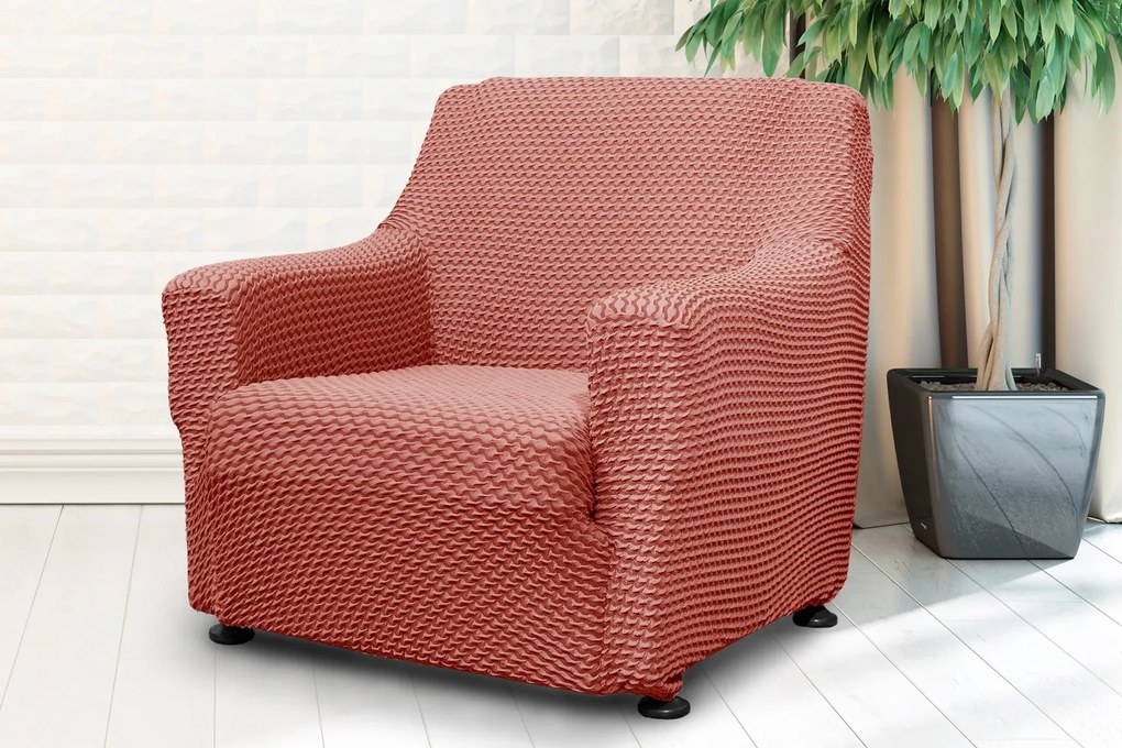 Poťah na kreslo elastický MALAGA Oranžový TiaHome