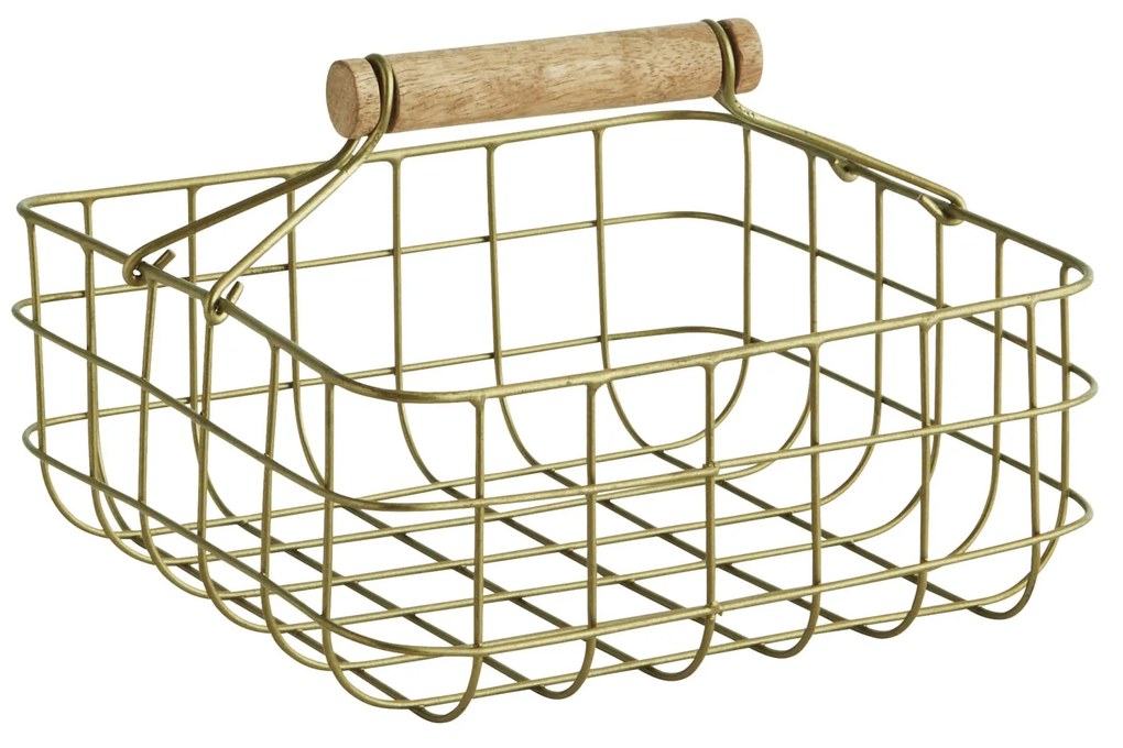 MADAM STOLTZ Drôtený stojan na servítky Antique Brass