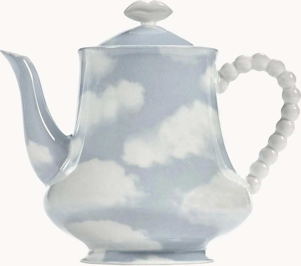 Ručne dokončený porcelánový čajník Les Objets Mouleversants, 850 ml