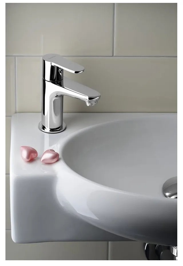 Umývadlový ventil v lesklej striebornej farbe Small – Sapho