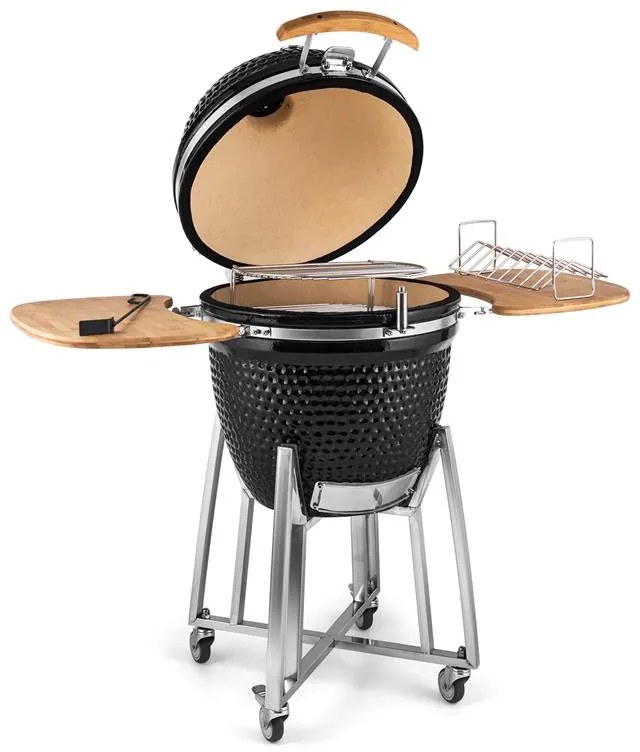 Klarstein Kingsize, kamado gril, keramický, 21", údenie, pomalé pečenie, nehrdzavejúca oceľ