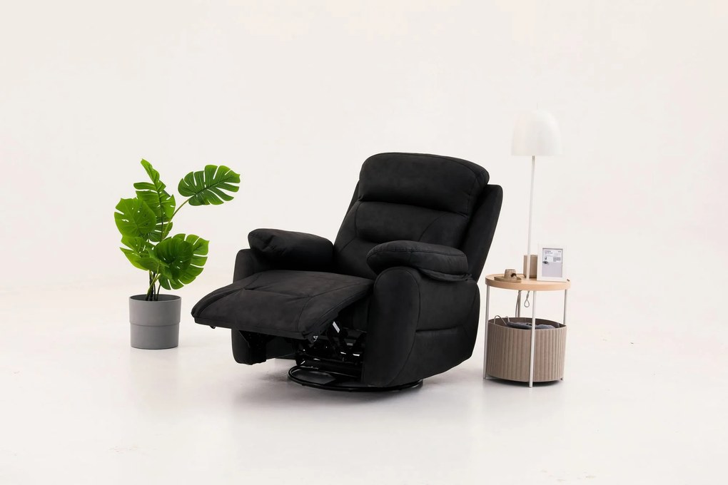 Polohovateľné kreslo Comforto E (čierna). Akcia -18%. Vlastná spoľahlivá doprava až k Vám domov. 1145372